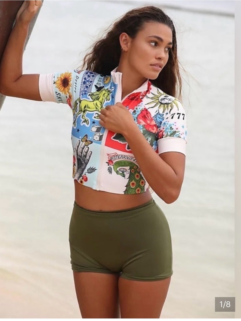 FP Free People Movement x Agua Benitas olive swim shorts NWT